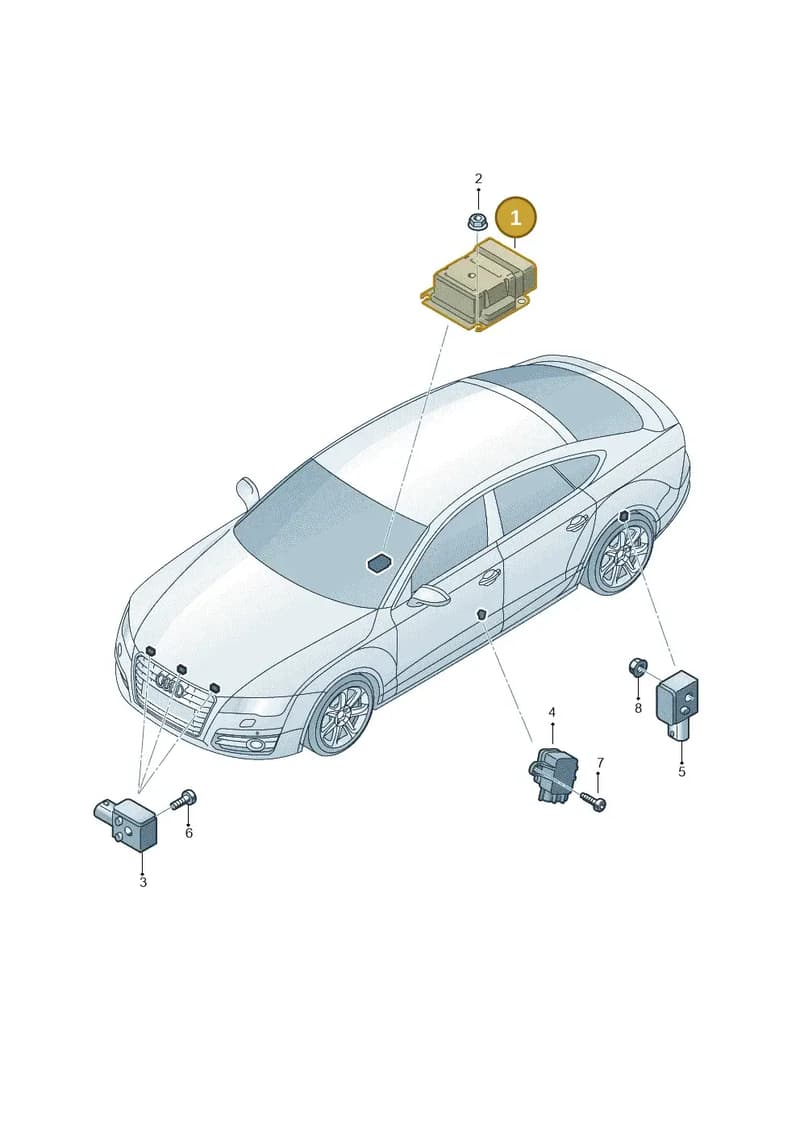 4G0959655B — Audi A7 Sportback (2014-2018) diagram 765959300, position 1