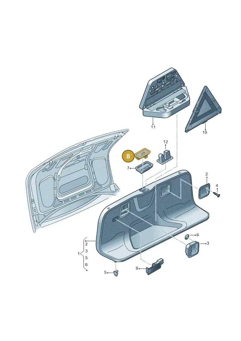 4G0959831A5PR — Audi A8/S8/qu. lang    08> (2007-) diagram 291867890, position 8