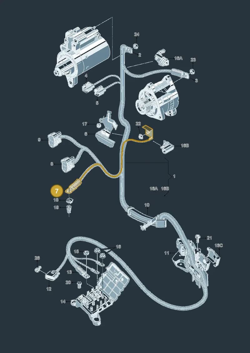 4G0971237 — Audi A6 Avant (2012-2018) diagram 738972020, position 7