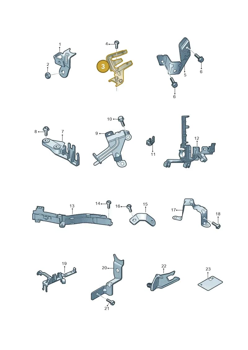 4G0971457E — Audi Q5 (2016-2025) diagram 896971010, position 3