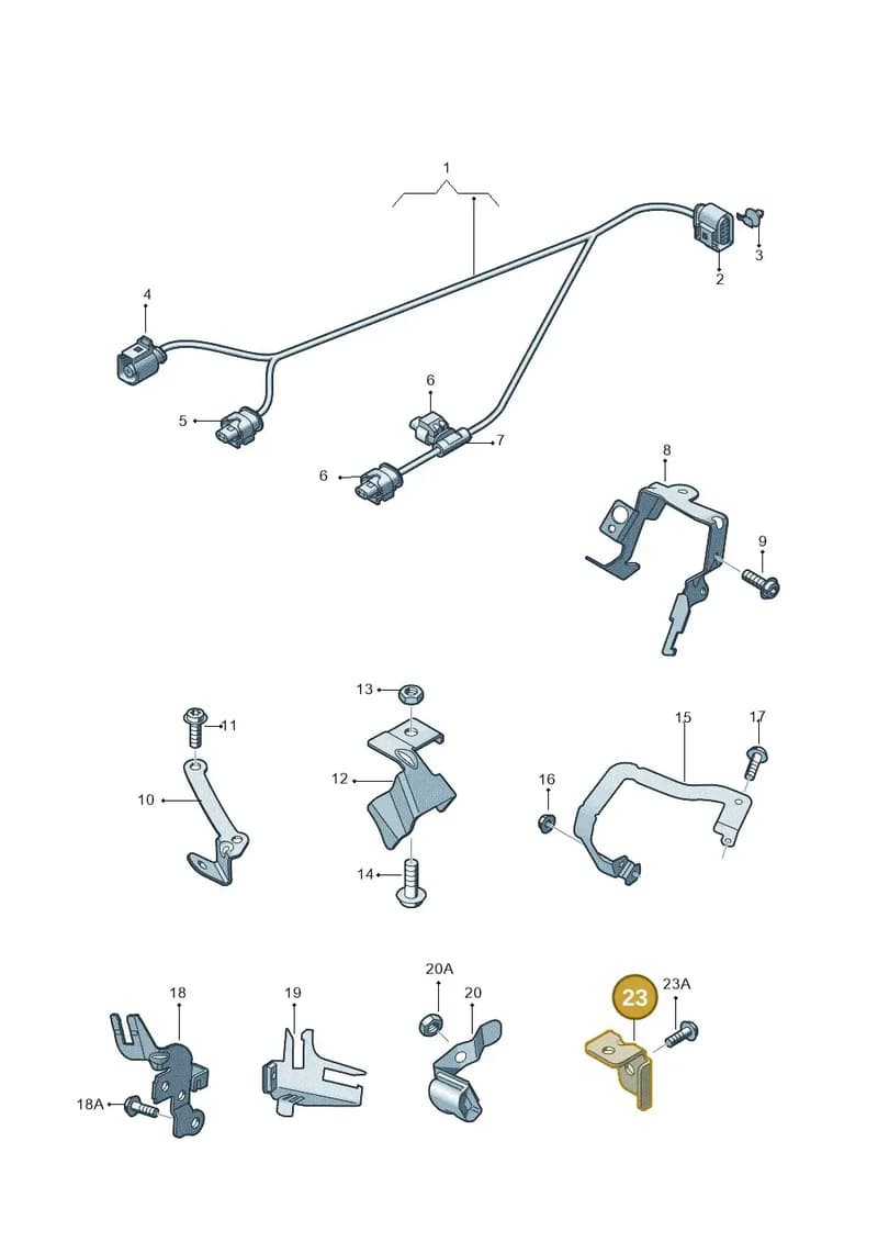 4G0971502AK — Audi RS6 Avant (2013-2018) diagram 758971620, position 23