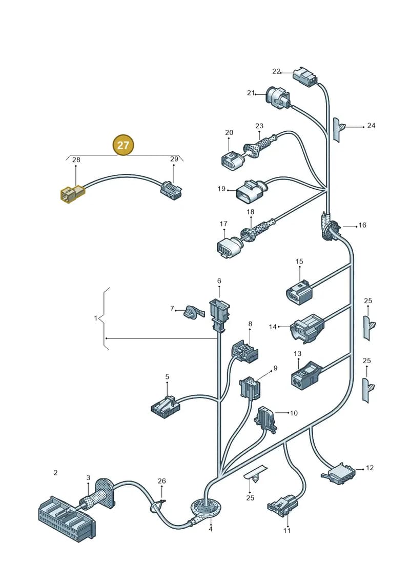 4G0971765 — Audi A6 (2014-2018) diagram 717972350, position 27