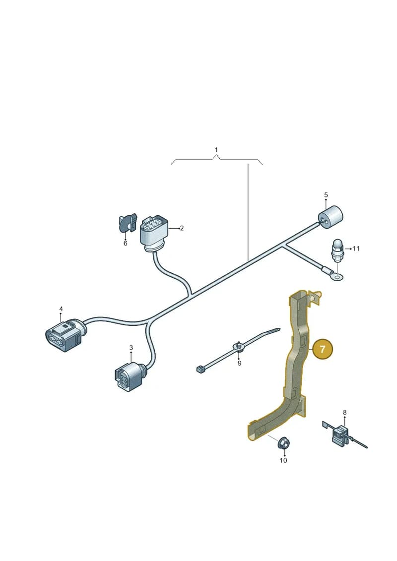 4G0971824A — Audi A7 Sportback (2014-2018) diagram 758972800, position 7