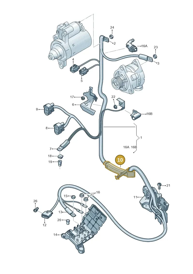 4G0971824BP — Audi RS6 Avant (2013-2018) diagram 711972020, position 10