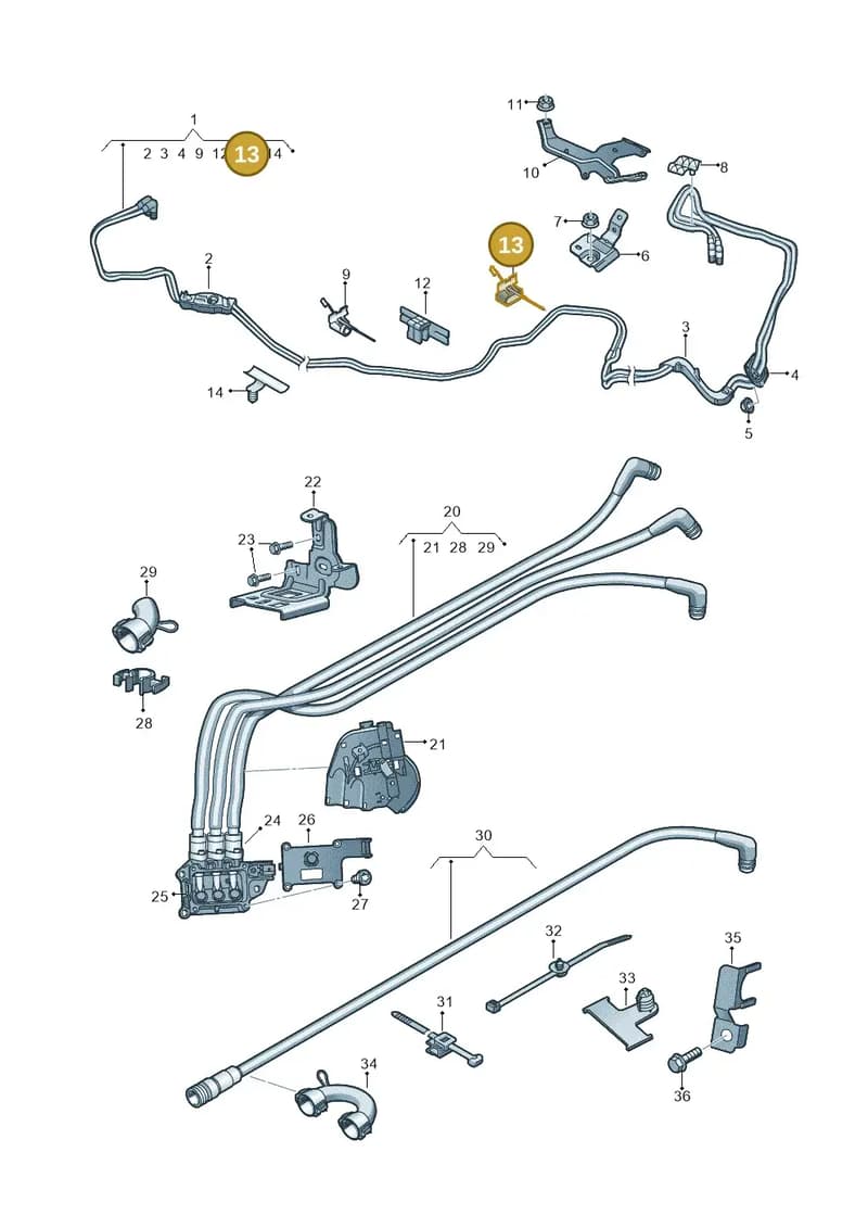 4G0971838 — Audi A6 2.0 tdi (2010-2015) diagram 717972070, position 13