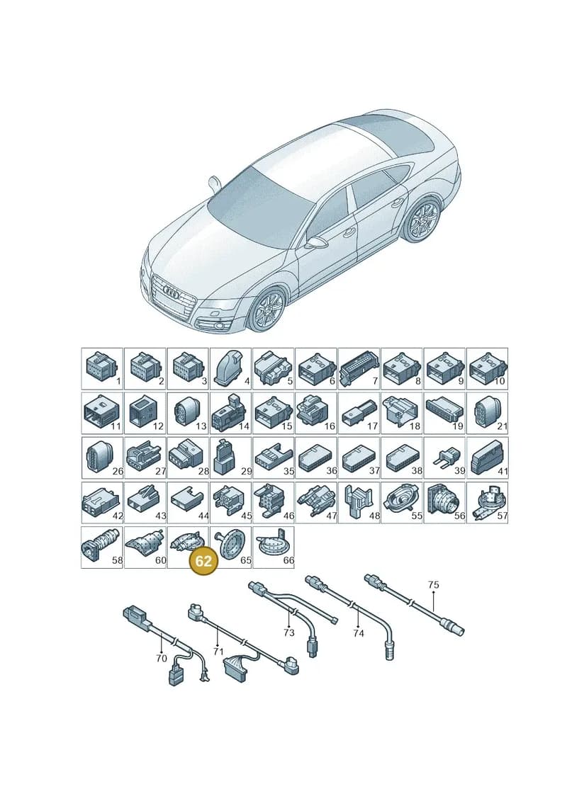 4G0971841B — Audi A6 1.8 (2015-2019) diagram 887971079, position 62