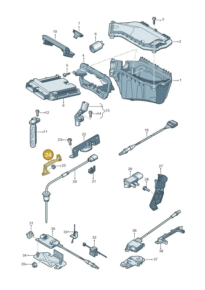 4G0971843E — Audi Q5 qu. 2.0 TDI (2012-2017) diagram 751906050, position 24