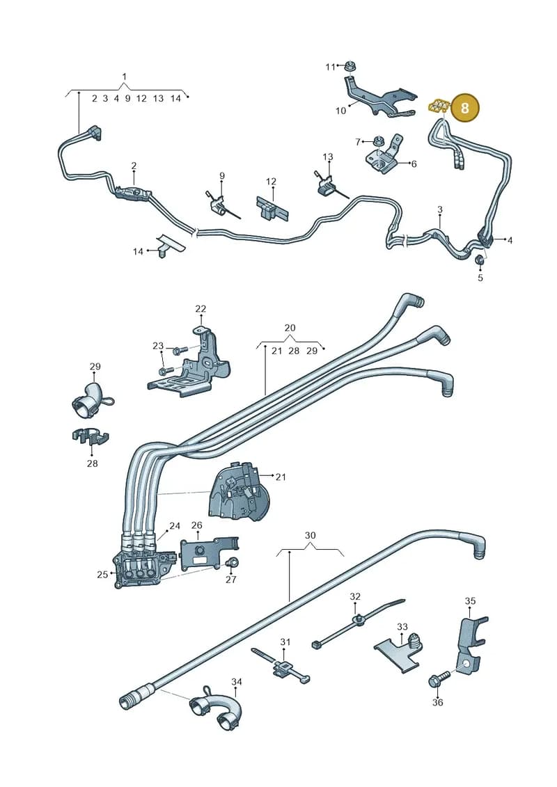 4G0971845Q — Audi A6 2.0 tdi (2010-2015) diagram 717972070, position 8