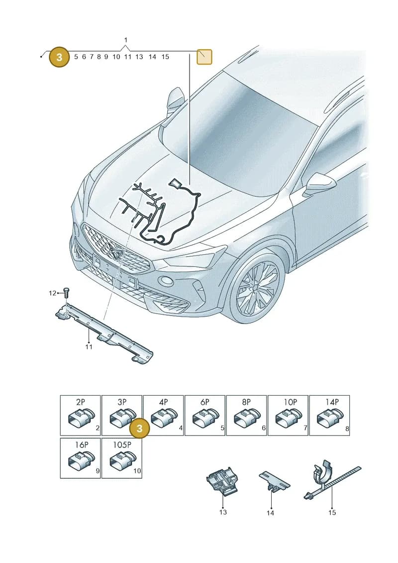 4G0971921A — SEAT CUPRA Formentor (2020-) diagram 5ff971015, position 3