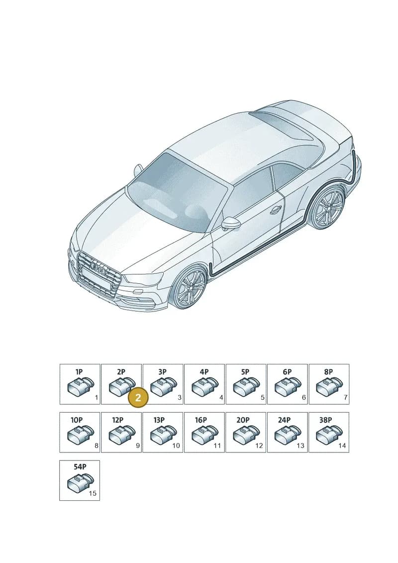 4G0972562A — Audi A3 Cab. 1.4 (2013-2016) diagram 778971820, position 2