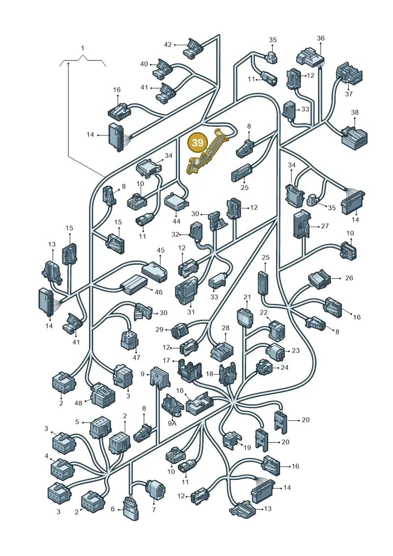 4G0972723 — Audi A7 Sportback (2014-2018) diagram 788971900, position 39