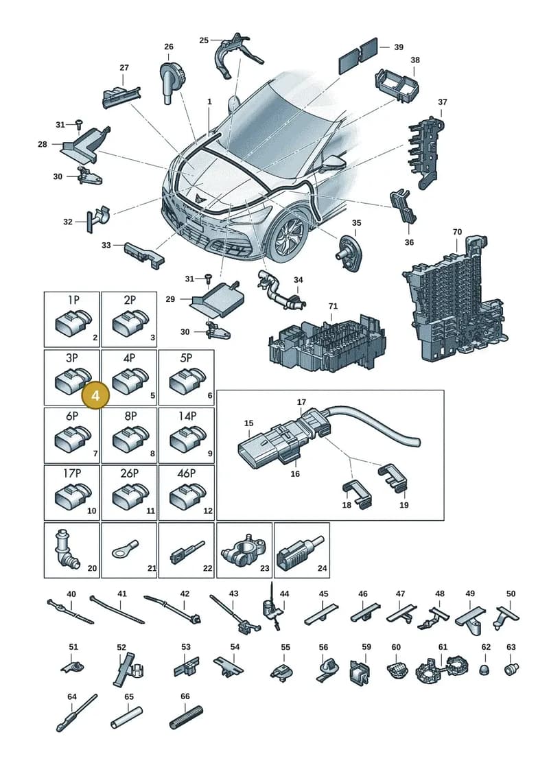 4G0972883 — SEAT CUPRA Tavascan (2023-) diagram 20h971080, position 4