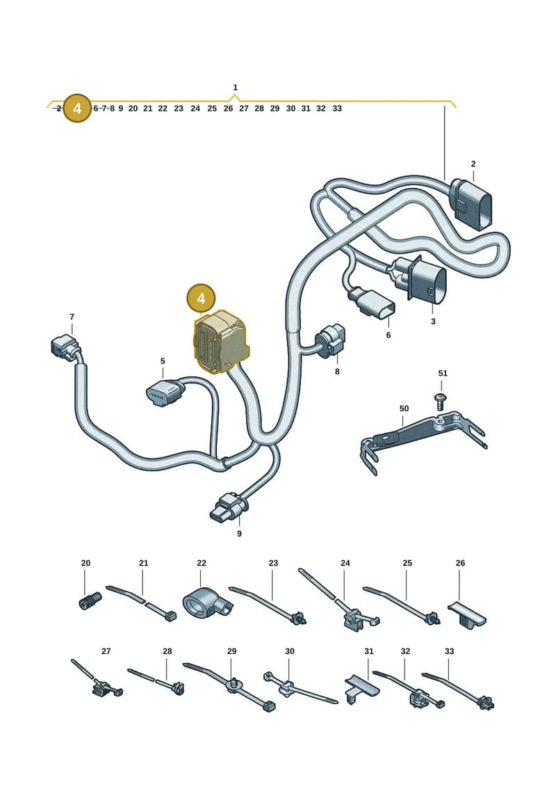 4G0973213A — Audi A5 Limousine (2024-2025) diagram 8wk972810, position 4