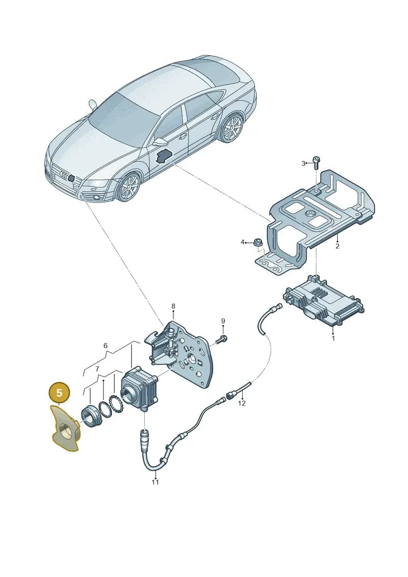 4G0980295B — Audi A7 Sportback (2014-2018) diagram 788907400, position 5