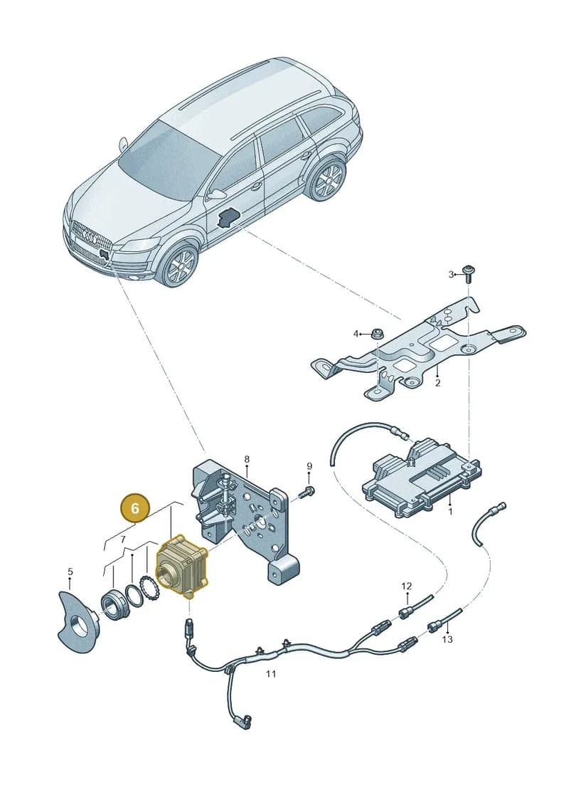 4G0980552 — Audi Q7 (2015-2025) diagram 859907400, position 6