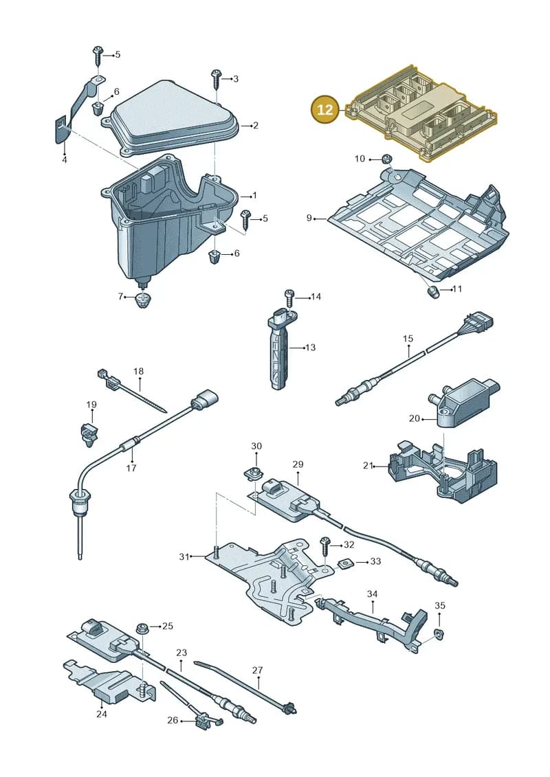 4G0997401G4G8 — Audi A7 Sportback (2014-2018) diagram 788906080, position 12