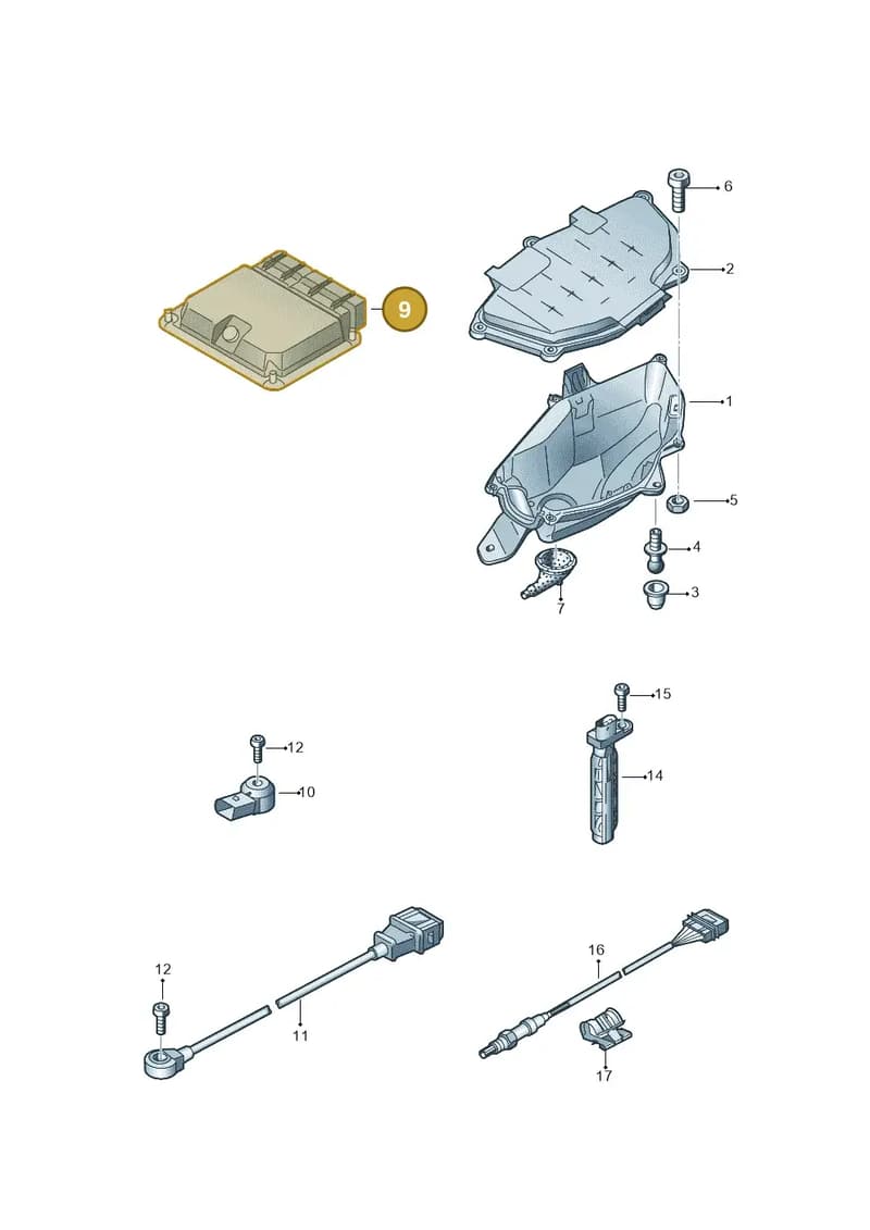 4G0997401G4G8 — Audi A7 Sportback (2014-2018) diagram 788906000, position 9