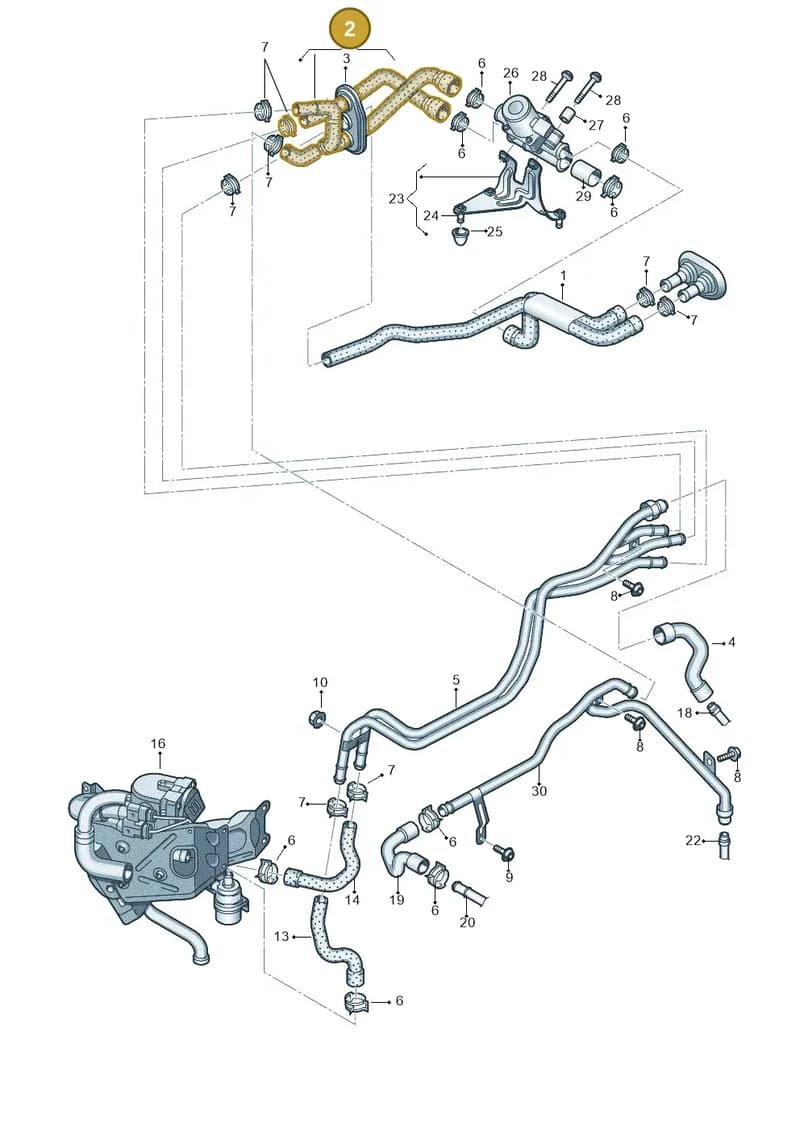 4G1265347AR — Audi A7 Sportback (2014-2018) diagram 788261550, position 2