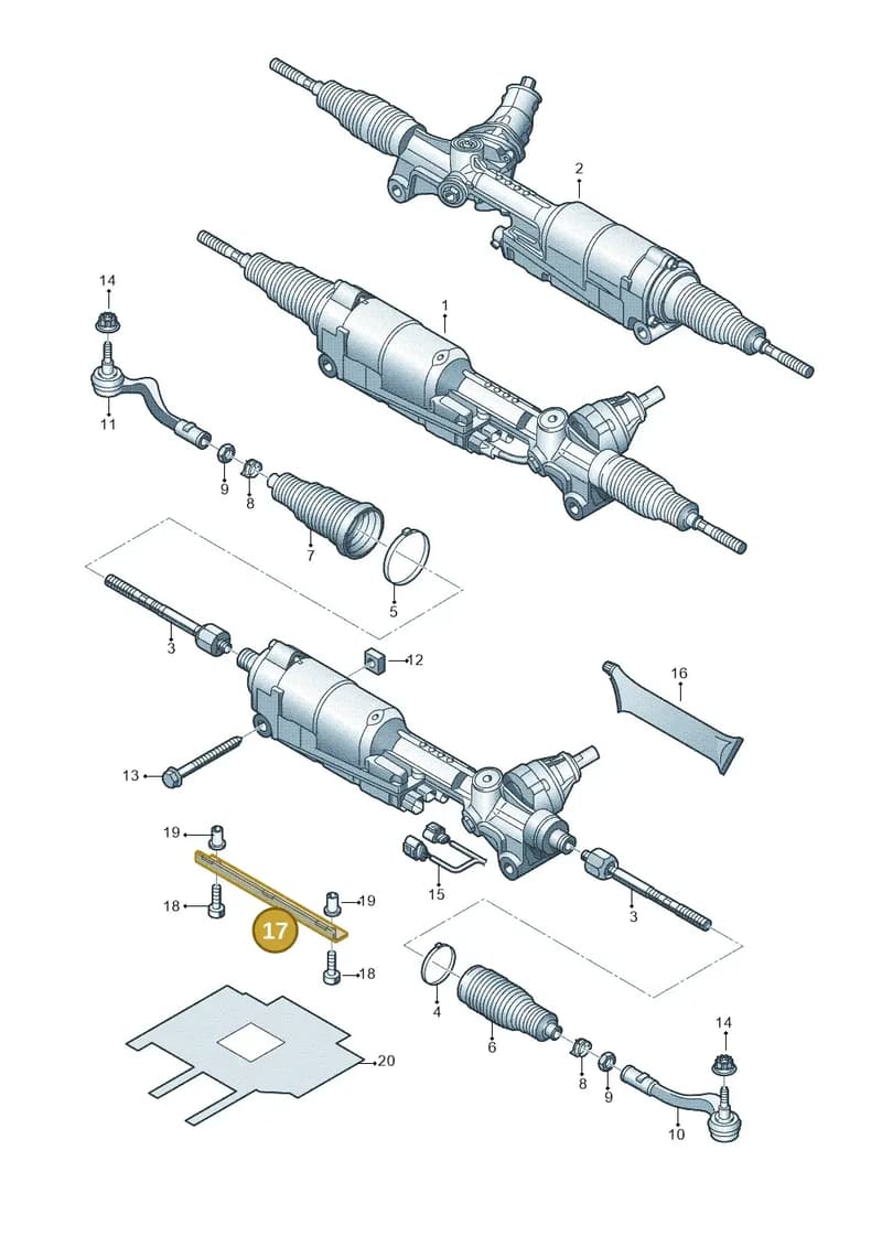 4G1423401 — Audi A7 Sportback (2014-2018) diagram 711423000, position 17