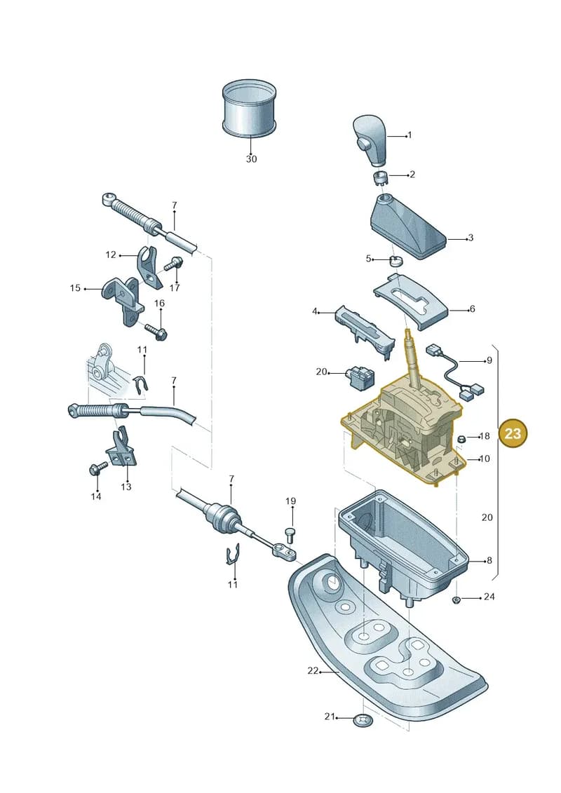 4G1713105D — Audi A4L 2.0 (2008-2012) diagram 669713010, position 23