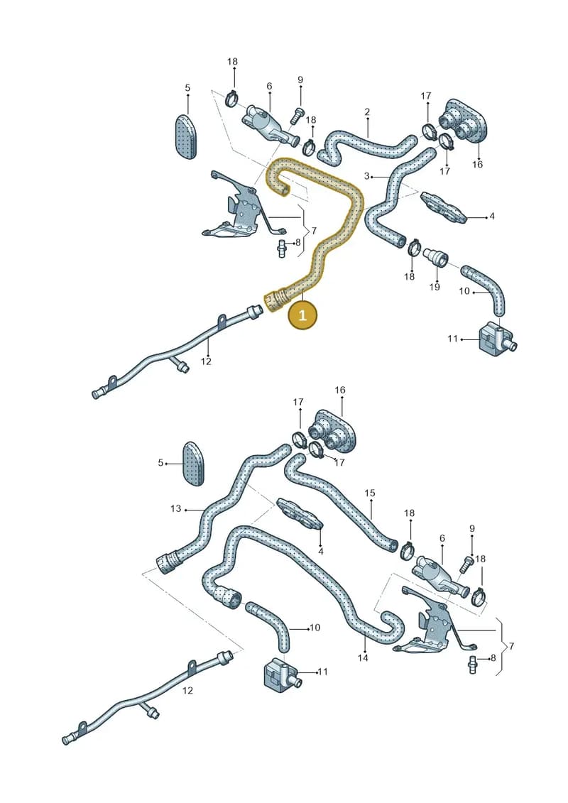 4G1819374G — Audi A6 1.8 (2015-2019) diagram 887819060, position 1