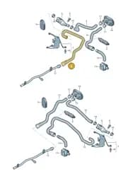 4G1819374G Audi Coolant Hose