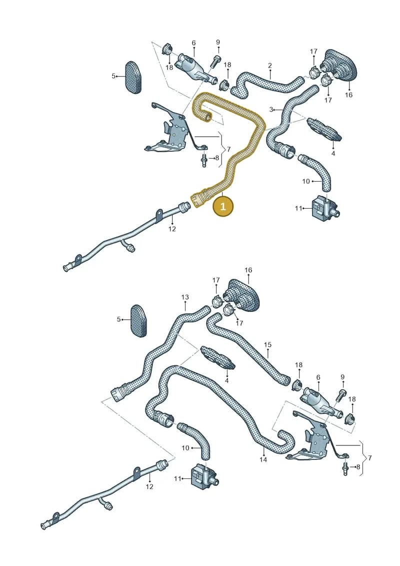 4G1819374G — Audi A7 Sportback (2014-2018) diagram 798819700, position 1