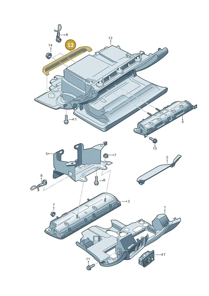4G1880918 — Audi A7 Sportback (2014-2018) diagram 711880300, position 13