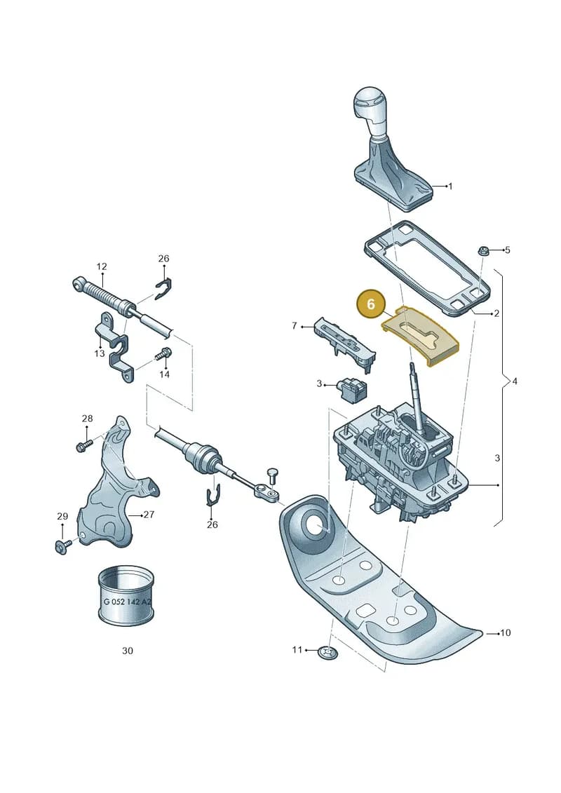 4G1919065A — Audi RS6 Avant (2013-2018) diagram 758713100, position 6