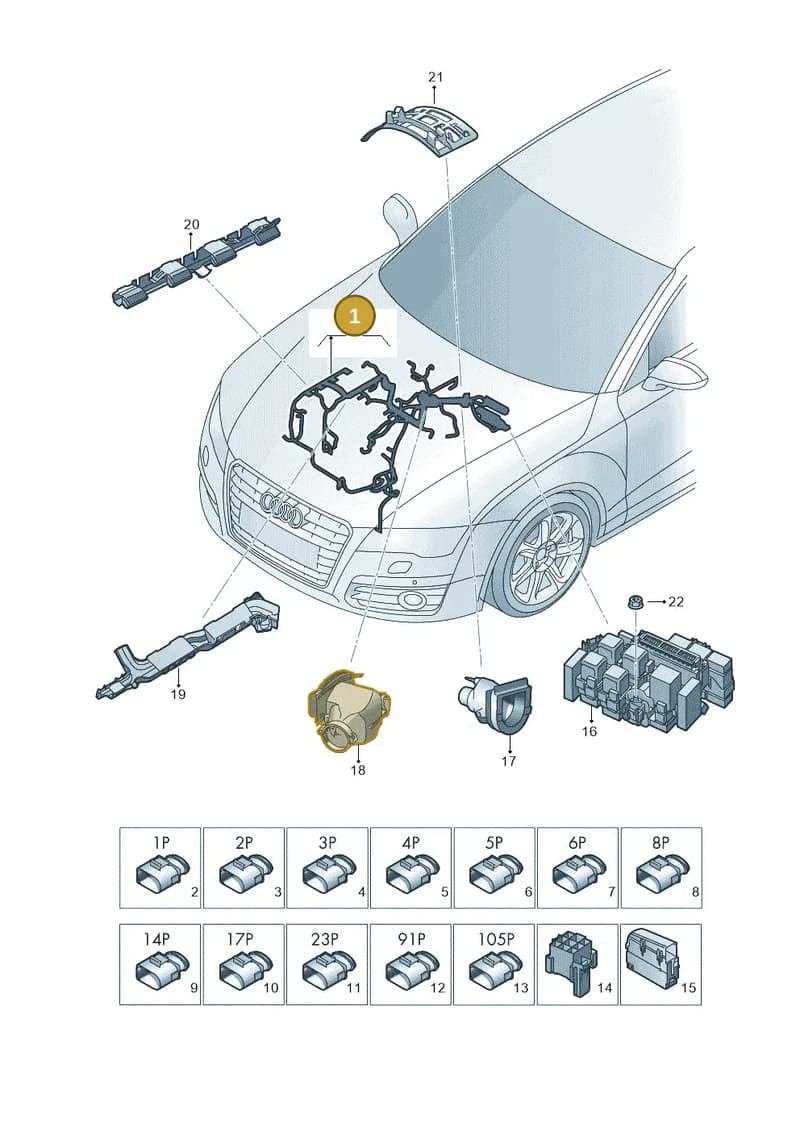 4G1971072NQ — Audi A7 Sportback (2014-2018) diagram 788971250, position 1