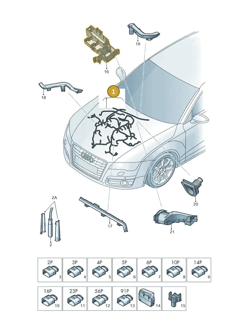 4G1971072PG — Audi A6 (2014-2018) diagram 798971450, position 1