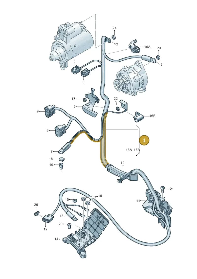 4G1971228AM — Audi A7 Sportback (2010-2015) diagram 711972020, position 1