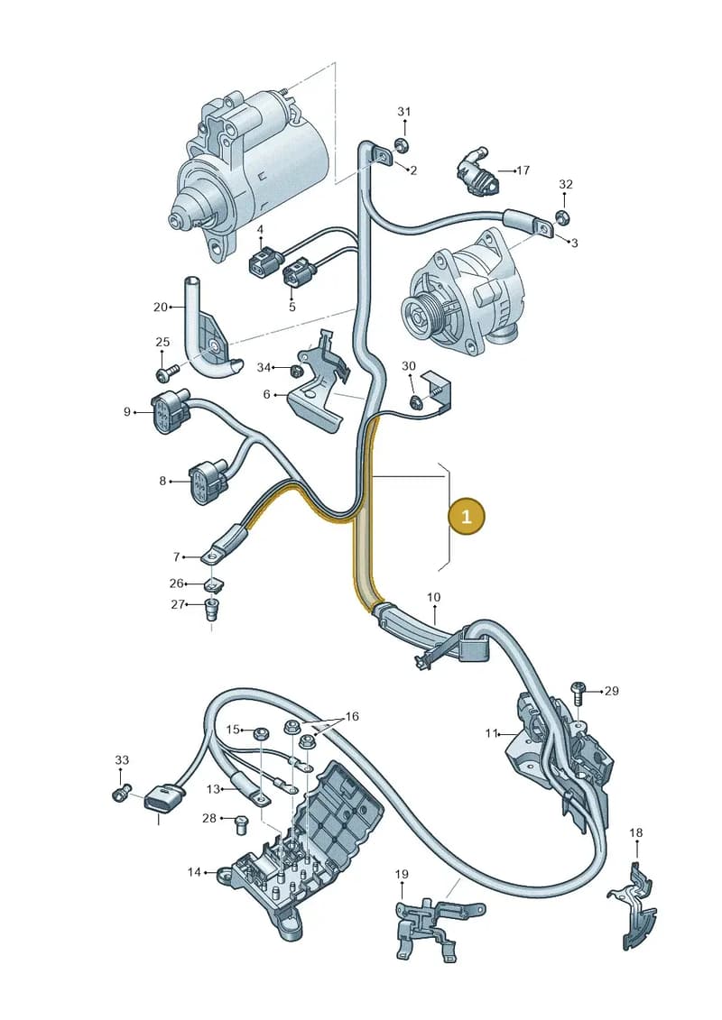 4G1971228EC — Audi A7 Sportback (2014-2018) diagram 788972050, position 1