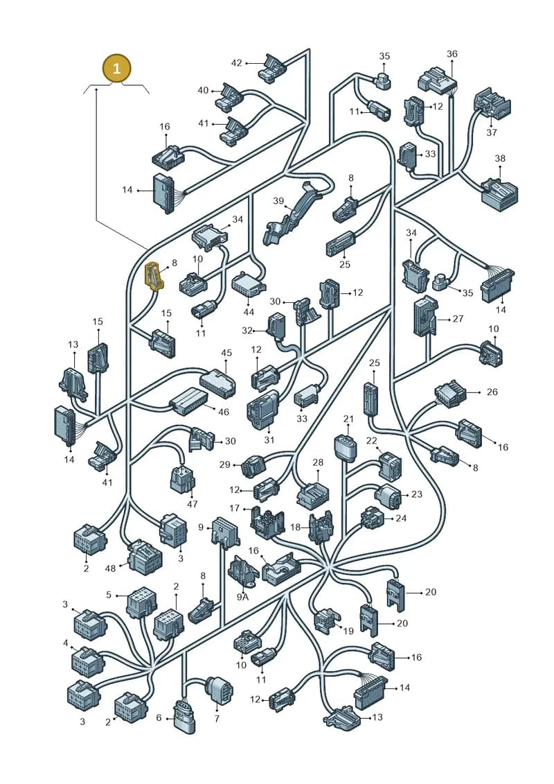 4G1971315A — Audi A7 Sportback (2014-2018) diagram 788971900, position 1