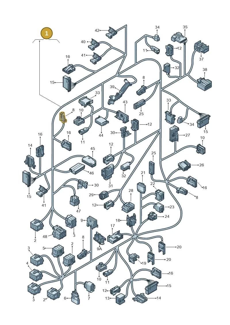 4G1971315 — Audi RS6 Avant (2013-2018) diagram 711971900, position 1