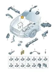 4G1971713L Audi Harness for Engine Compartment