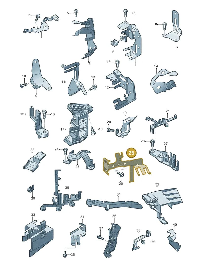 4G1971845A — Audi A7 Sportback (2014-2018) diagram 788971000, position 25