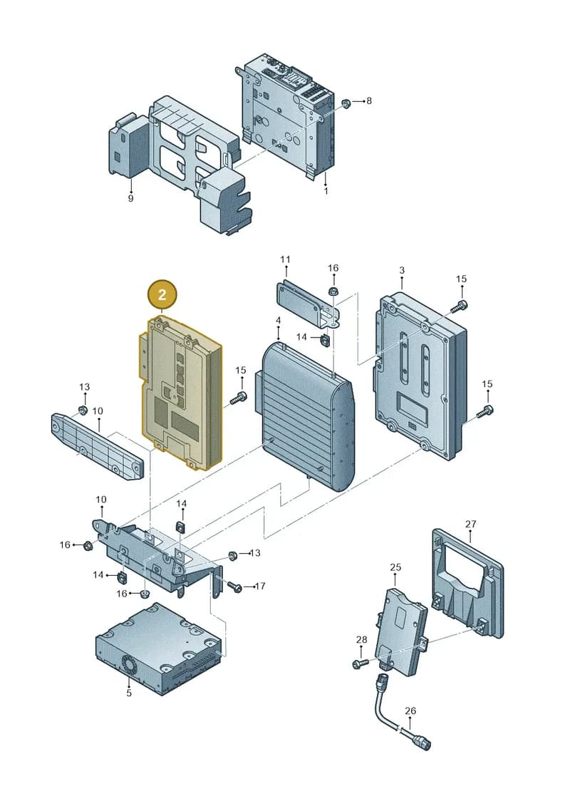 4G2035223A — Audi A8L qu. 3.0 TDI (2009-2014) diagram 696035400, position 2
