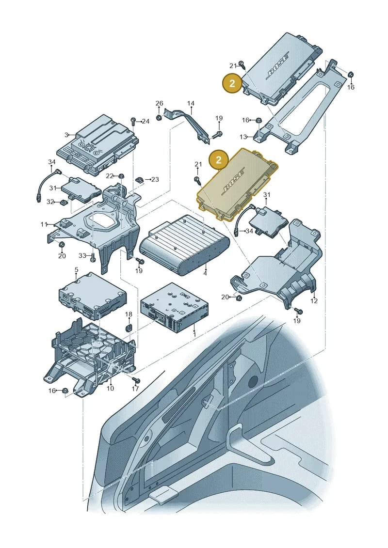 4G2035223A — Audi RS6 Avant (2013-2018) diagram 711035400, position 2
