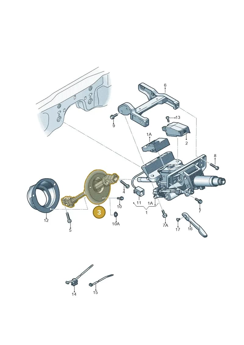 4G2419753C — Audi A7 Sportback (2014-2018) diagram 696419500, position 3