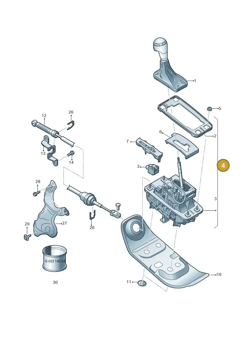 4G2713105D — Audi RS6 Avant (2013-2018) diagram 758713100, position 4