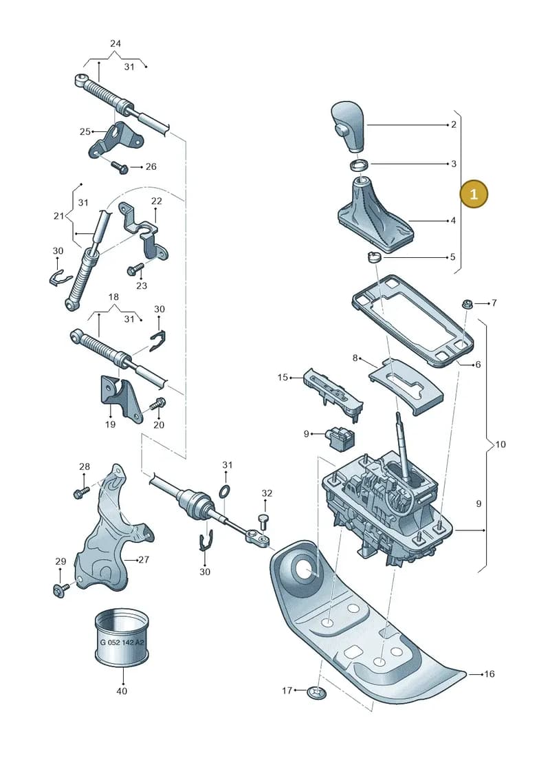 4G2713139AGDEE — Audi A6 Av. qu. 3.0 (2012-2018) diagram 670713100, position 1