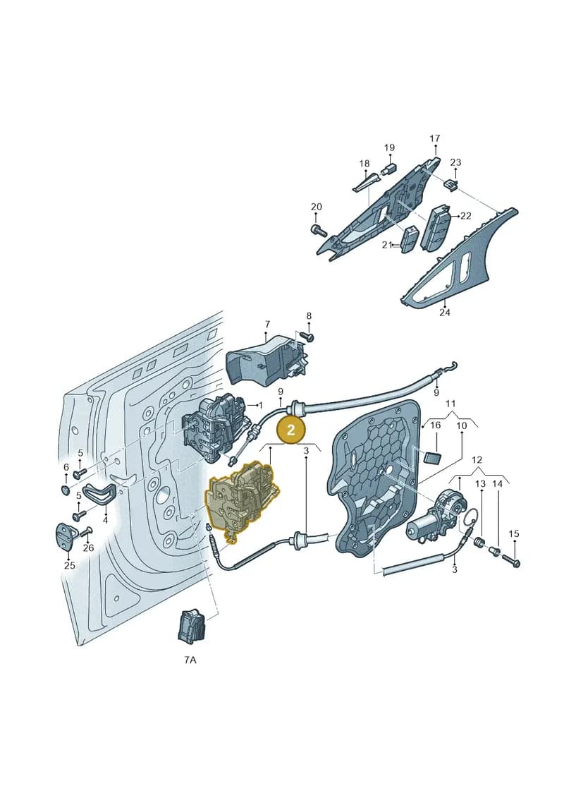 4G2837016B — Audi A7 Sportback (2014-2018) diagram 711837300, position 2