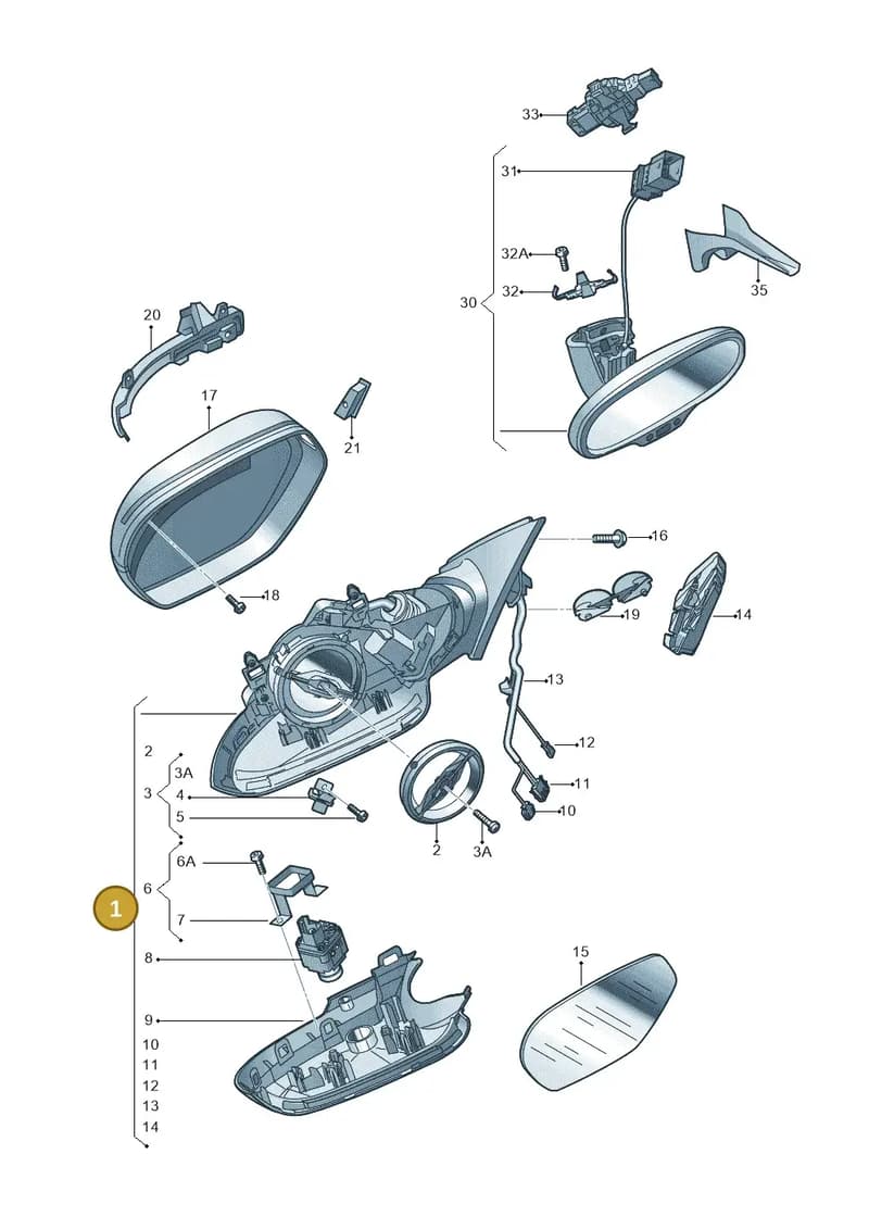 4G2857410Q01C — Audi A6 (2014-2018) diagram 798857400, position 1