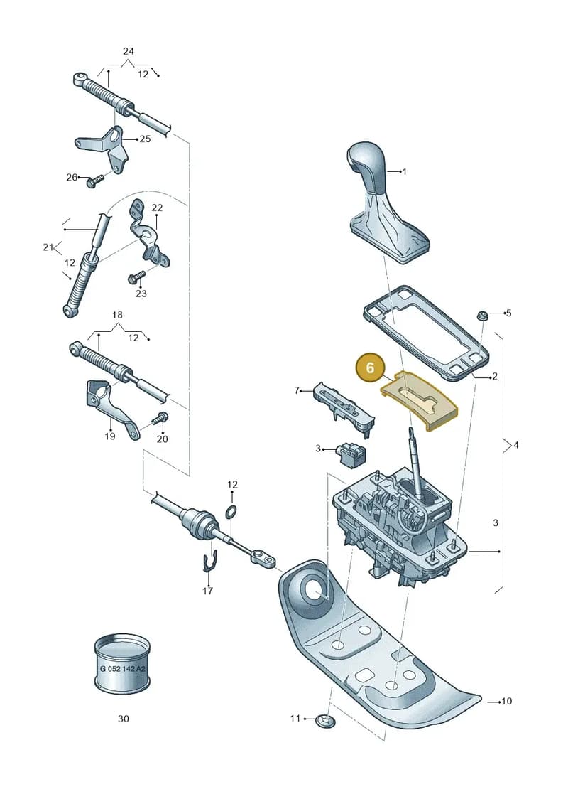 4G2919065A — Audi A7 Sportback (2014-2018) diagram 788713100, position 6