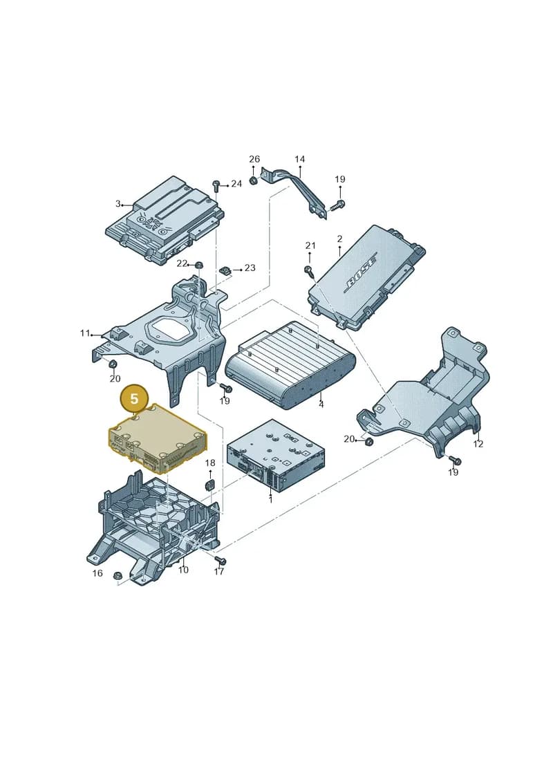 4G2919129 — Audi RS7 Sportback (2013-2018) diagram 765035400, position 5
