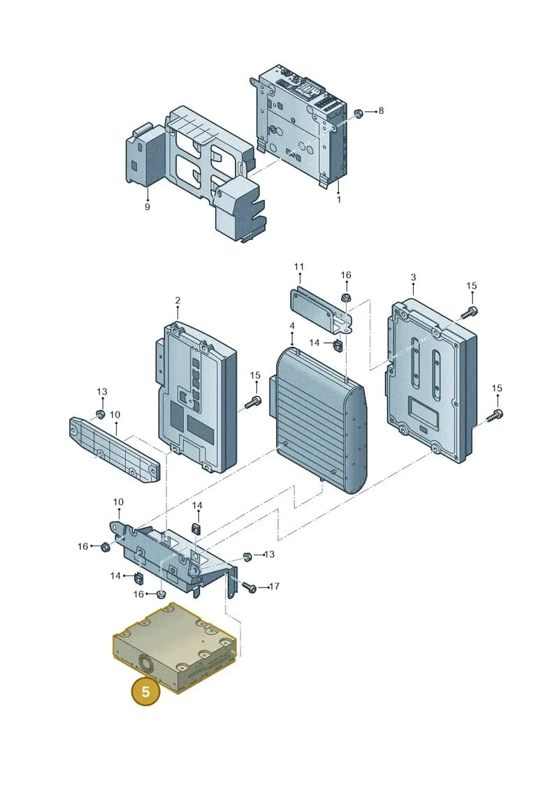4G2919129 — Audi A8 (2013-2018) diagram 771035400, position 5