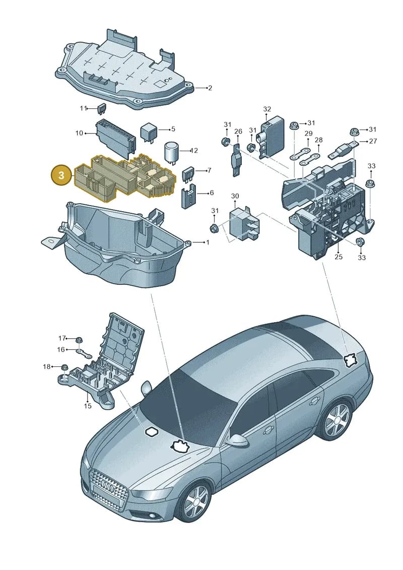 4G2937503 — Audi A6 2.0 tdi (2010-2015) diagram 717937200, position 3