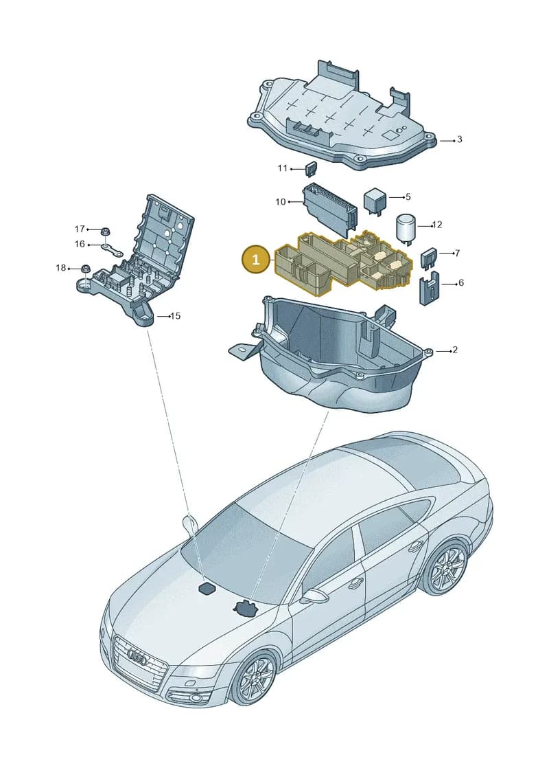 4G2937503 — Audi RS7 Sportback (2013-2018) diagram 765937200, position 1