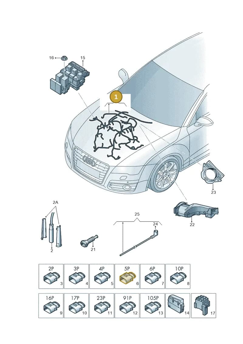 4G2971072KT — Audi A7 Sportback (2014-2018) diagram 798971400, position 1